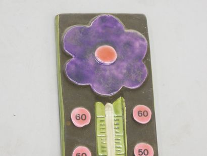 MITHE ESPELT
Glazed ceramic thermometer decorated...