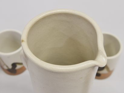 POTERIE DE LA COLOMBE
Glazed stoneware orangeade...