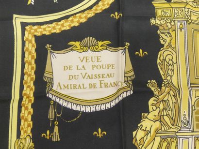 HERMES
2 foulards, Le soleil Royal et fleurs...