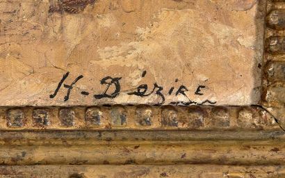 DEZIRE Henri,
Grue sur le fleuve,
Hst sbd,...
