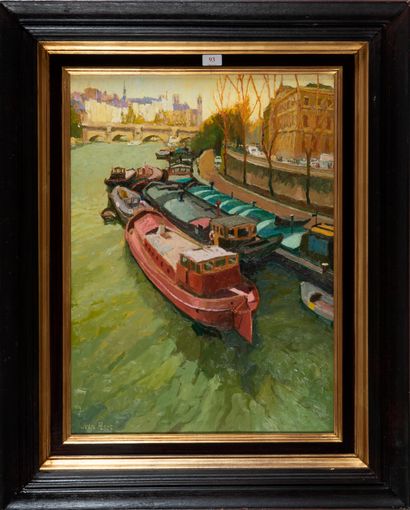 PESCE Jean (né en 1926)
La Seine au Pont...