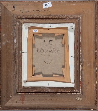 BOUYSSOU Jacques (1926 - 1997) 
Le Louvre,
Hst...