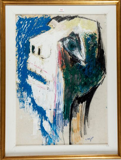LORJOU Bernard (1908-1986)
Weeping Man, 1980-1983,
Ink...