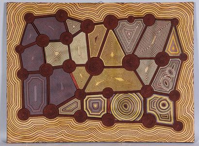 AUSTRALIA
Aboriginal painting with abstract...