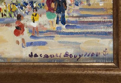 BOUYSSOU Jacques (1926 - 1997) 
Le Louvre,
Hst...