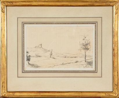 LEBOURG Albert
Ruine dans un paysage,
Dessin...