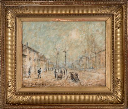 CARRAND Louis (1821 - 1899)
Rue de village...