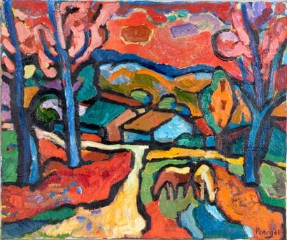 PENRAAT Maria (born 1949)
Ariege landscape,
Hst...