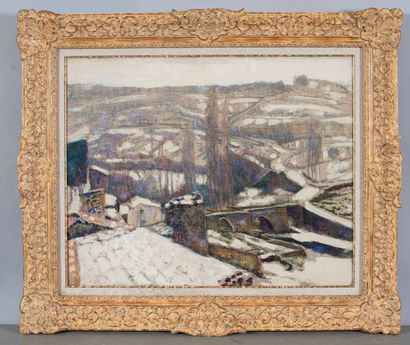 CHARRETON Victor (1864 - 1936)
Panorama enneigé,...
