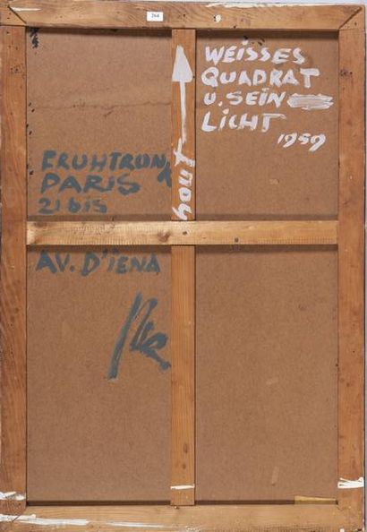 FRUHTRUNK Gunter (1923 - 1982)
Weisses Quadrat...
