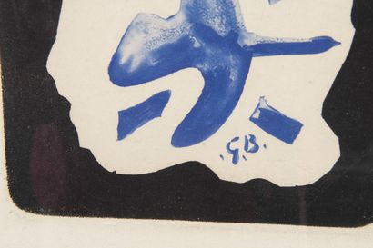BRAGUE Georges (d'après) Colombe, Lithograph,...