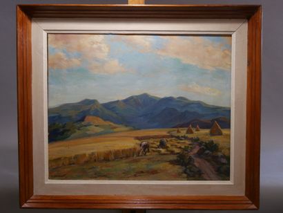 CHANONAT Ernest (1907 - 1995) Harvest in...