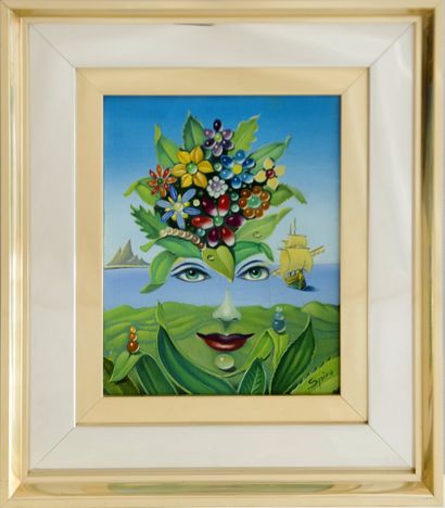 SPIRO Georges (1909 - 1994)
Visage fleuri,...
