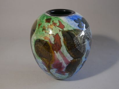 LOUMANI - Vase en verre de forme boule à...