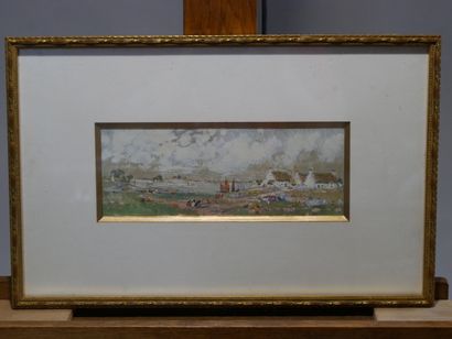 GUERIN Ernest
Bretagne, 
Aquarelle et gouache...