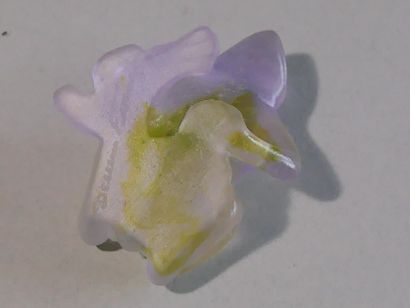 LALIQUE France - Couple de rainettes en cristal...