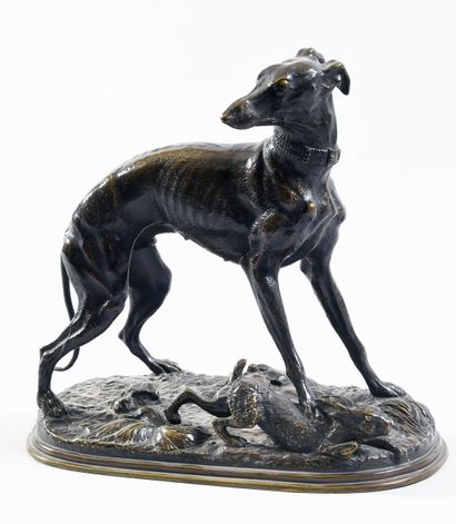 MENE Pierre-Jules (1810-1879), d'après, 
Lévrier...
