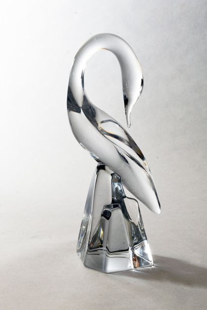 DAUM, Cygne en cristal
haut : 36 cm
