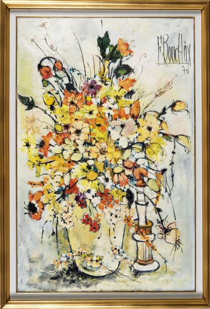 BOUCHEIX François Bouquet de fleurs, Hsc...