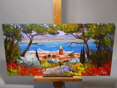 MAGRE St Tropez, Acrylic oil sbg, 50 x 100...