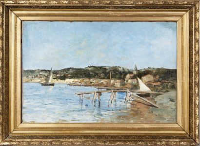 CHAIX Auguste
Le Port,
Hst sbd, 39 x 60 ...