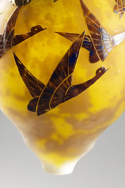 LE VERRE FRANCAIS
« Albrans » circa 1924-1927
Vase...
