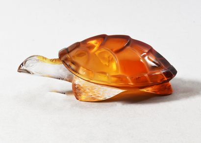 LALIQUE France - Presse papier tortue en...