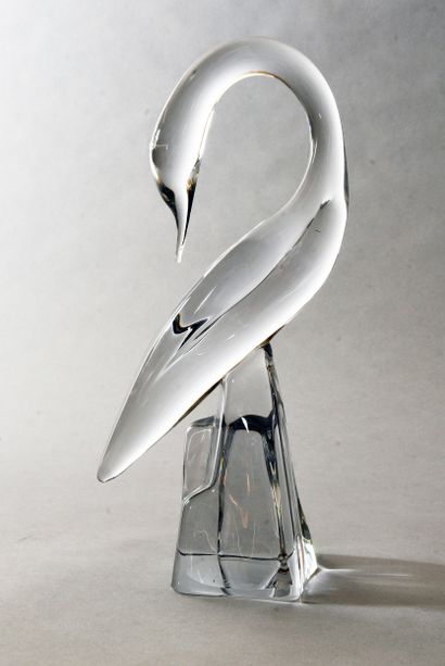 DAUM, Cygne en cristal
haut : 36 cm