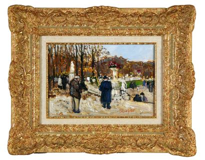 STUPAR Marko (1936 - 2021)
Le jardin du Luxembourg,
Hst...
