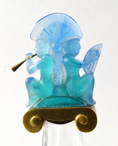 DAUM France - Coupe-Papier en pâte de verre,...
