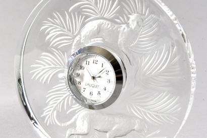 LALIQUE France - Pendulette de bureau en...