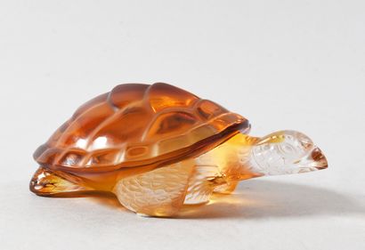 LALIQUE France - Presse papier tortue en...