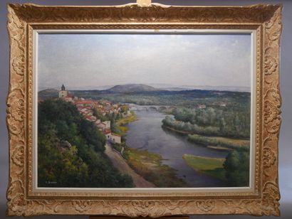 BARON François (1879 - 1963)
L'Allier à Pont...