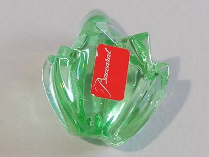 BACCARAT - Lot de 3 grenouilles : 
- une...