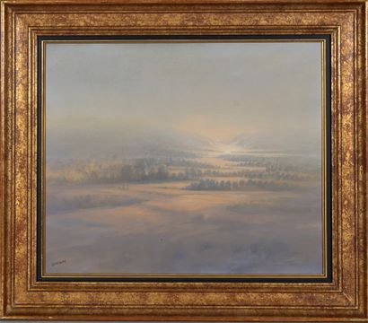 BONNAURE Alain
Landscape in the mist,
Hst...