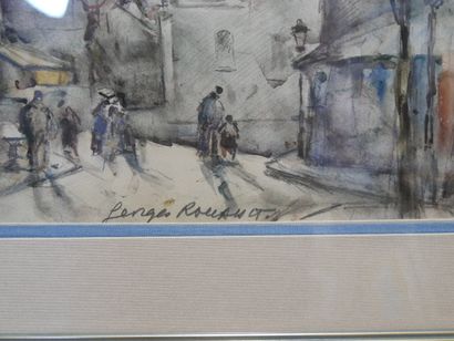 ROUAULT Georges 
Vue de Montmartre, encadrée
Aquarelle...