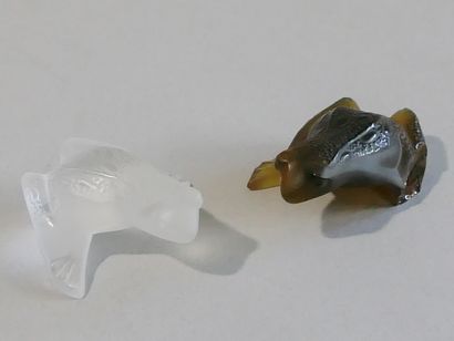 LALIQUE France - Grenouille en cristal en...