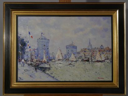 DUBORD Jean Pierre (né en 1949)
Vue du Port...