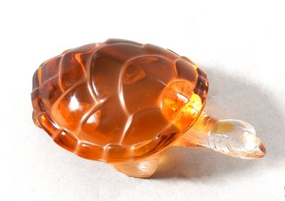 LALIQUE France - Presse papier tortue en...