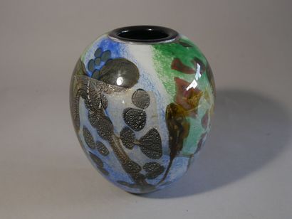 LOUMANI - Vase en verre de forme boule à...
