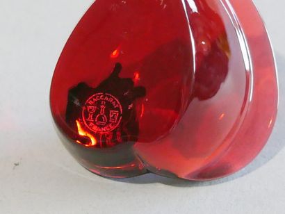 BACCARAT - Lot de 3 grenouilles : 
- une...