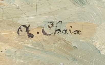 CHAIX Auguste
Le Port,
Hst sbd, 39 x 60 ...