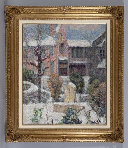 CHARRETON Victor (1864 - 1936) Le Béguinage,...