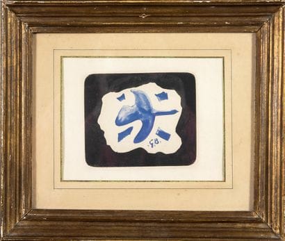 BRAGUE Georges (d'après) Colombe, Lithograph,...