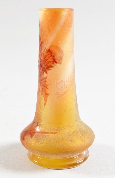 DAUM NANCY
« Les Chardons »
Vase soliflore.
Epreuve...