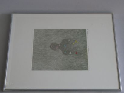 Lot of 2 lithographs: - Flower S. n° 43/75...