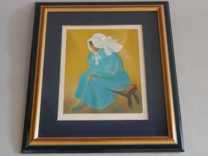 TOFFOLI La vendéenne, Lithograph, Framed...
