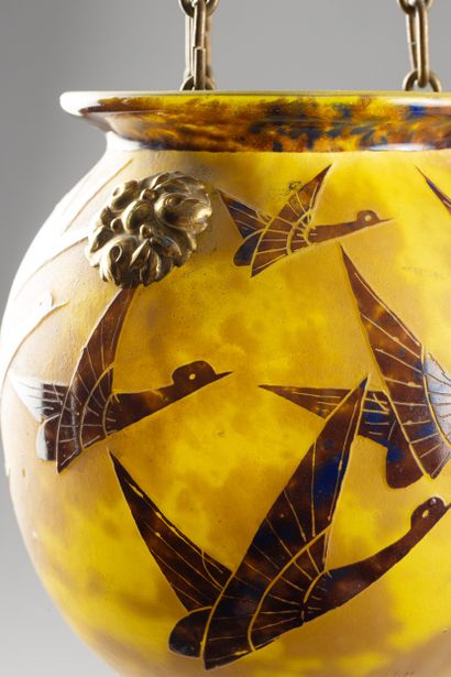 LE VERRE FRANCAIS
« Albrans » circa 1924-1927
Vase...