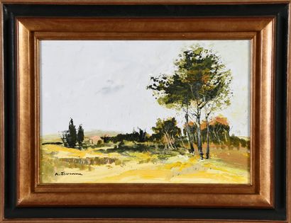 JOUENNE Michel (1933 - 2021) Bouquet d'arbres,...