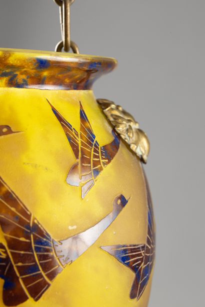 LE VERRE FRANCAIS
« Albrans » circa 1924-1927
Vase...